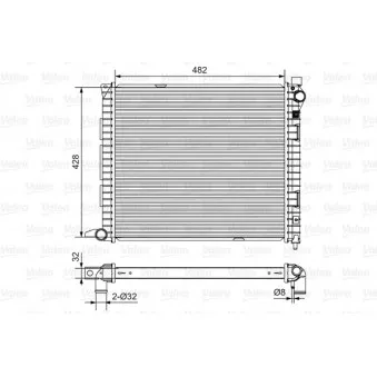 Radiateur, refroidissement du moteur VALEO 732400