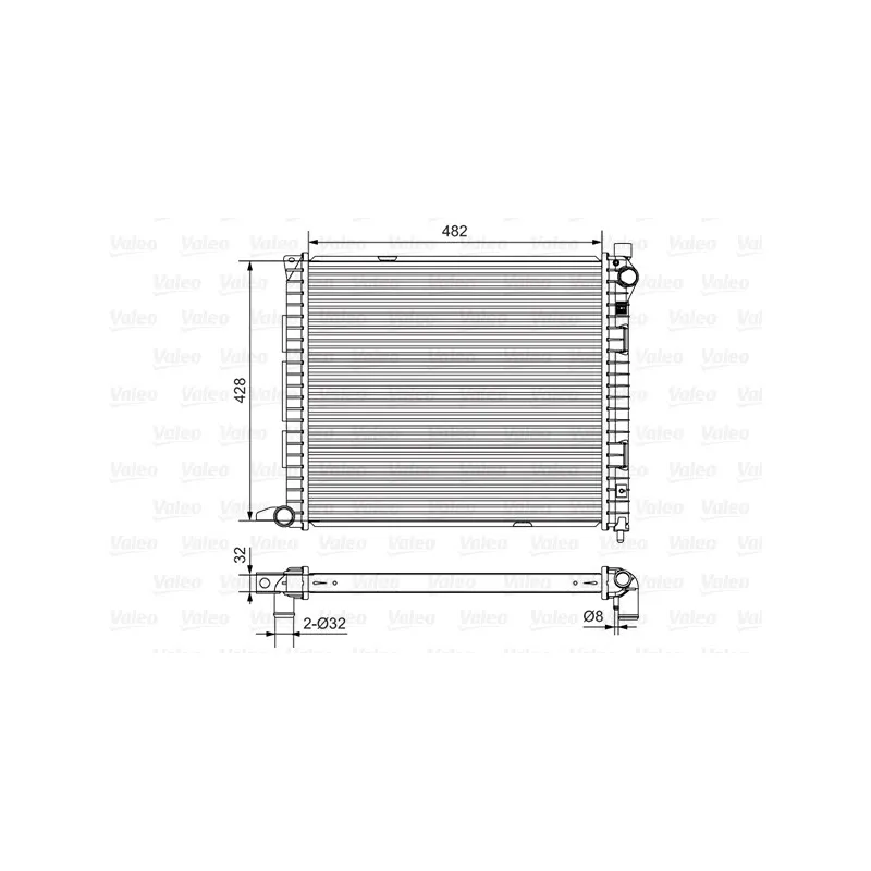 Radiateur, refroidissement du moteur VALEO 732400