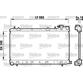 Radiateur, refroidissement du moteur VALEO 732410