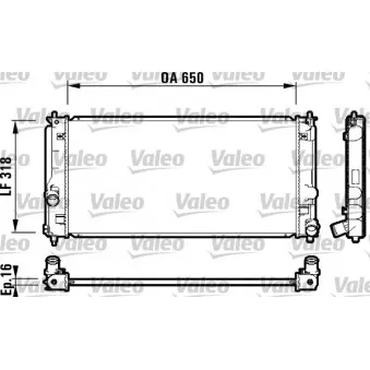 Radiateur, refroidissement du moteur VALEO 732413