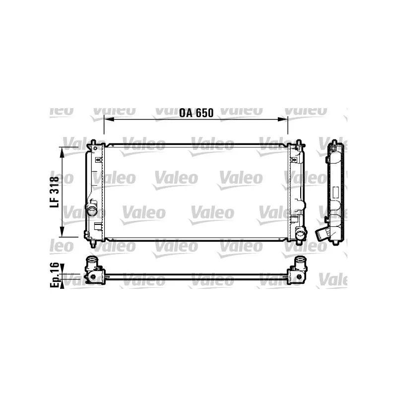 Radiateur, refroidissement du moteur VALEO 732413