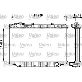 Radiateur, refroidissement du moteur VALEO 732415