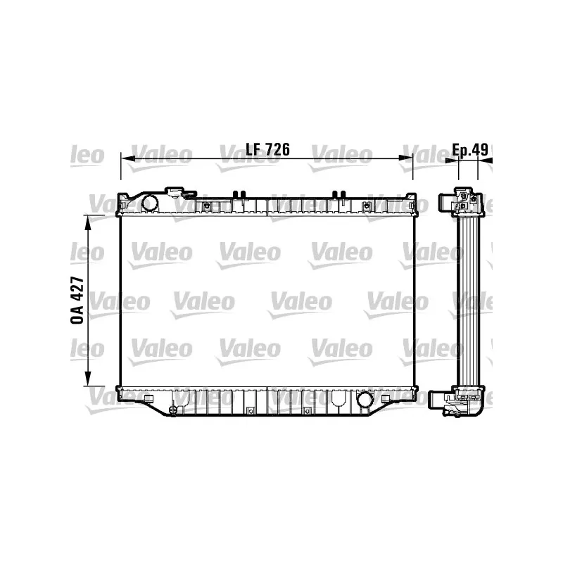 Radiateur, refroidissement du moteur VALEO 732415