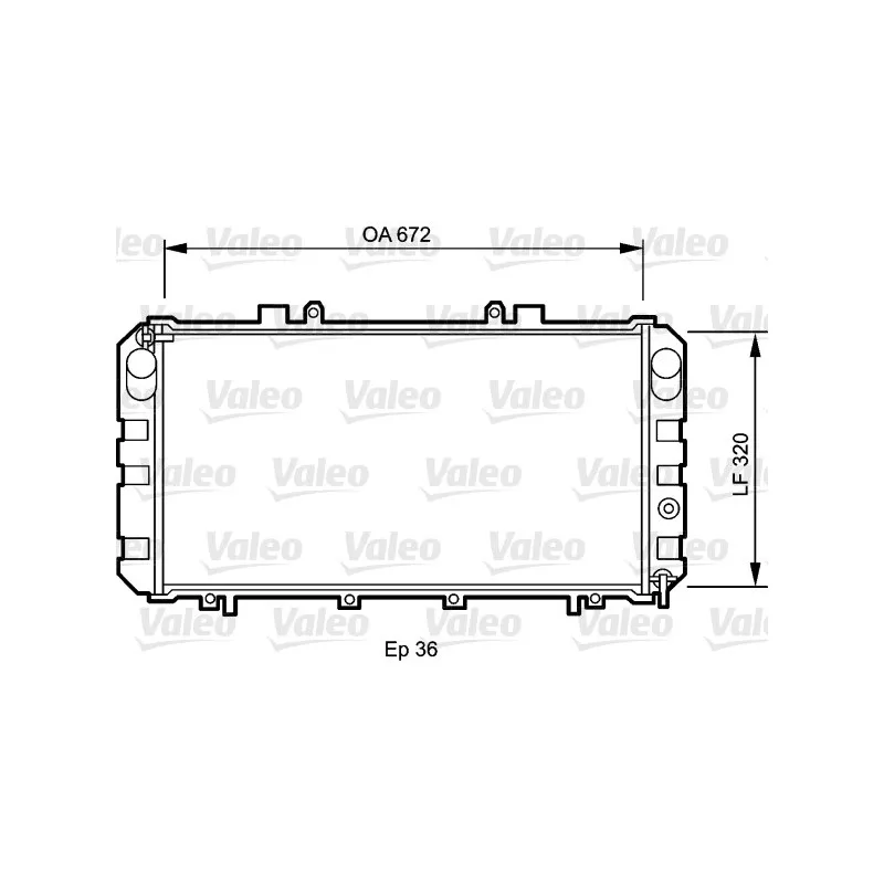 Radiateur, refroidissement du moteur VALEO 732416