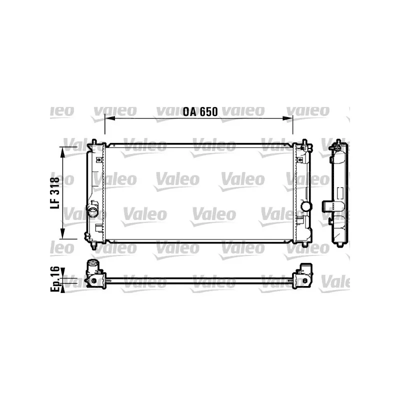 Radiateur, refroidissement du moteur VALEO 732417