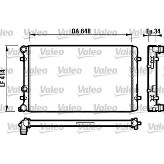 Radiateur, refroidissement du moteur VALEO 732427