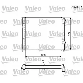 Radiateur, refroidissement du moteur VALEO 732437