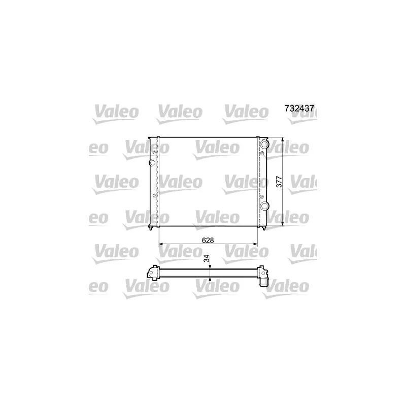 Radiateur, refroidissement du moteur VALEO 732437
