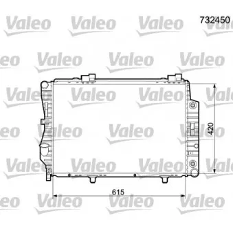 Radiateur, refroidissement du moteur VALEO 732450