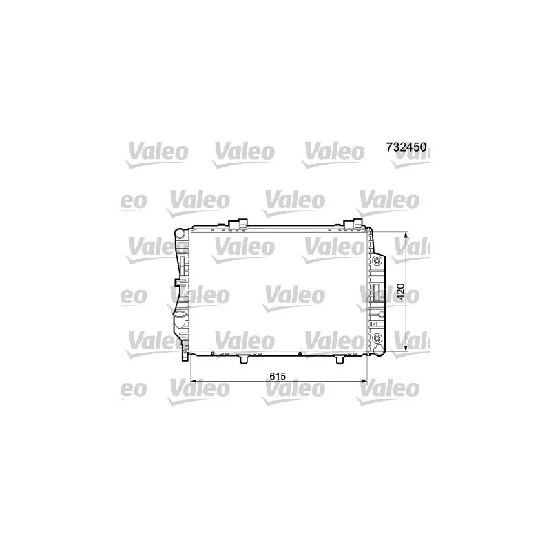 Radiateur, refroidissement du moteur VALEO 732450