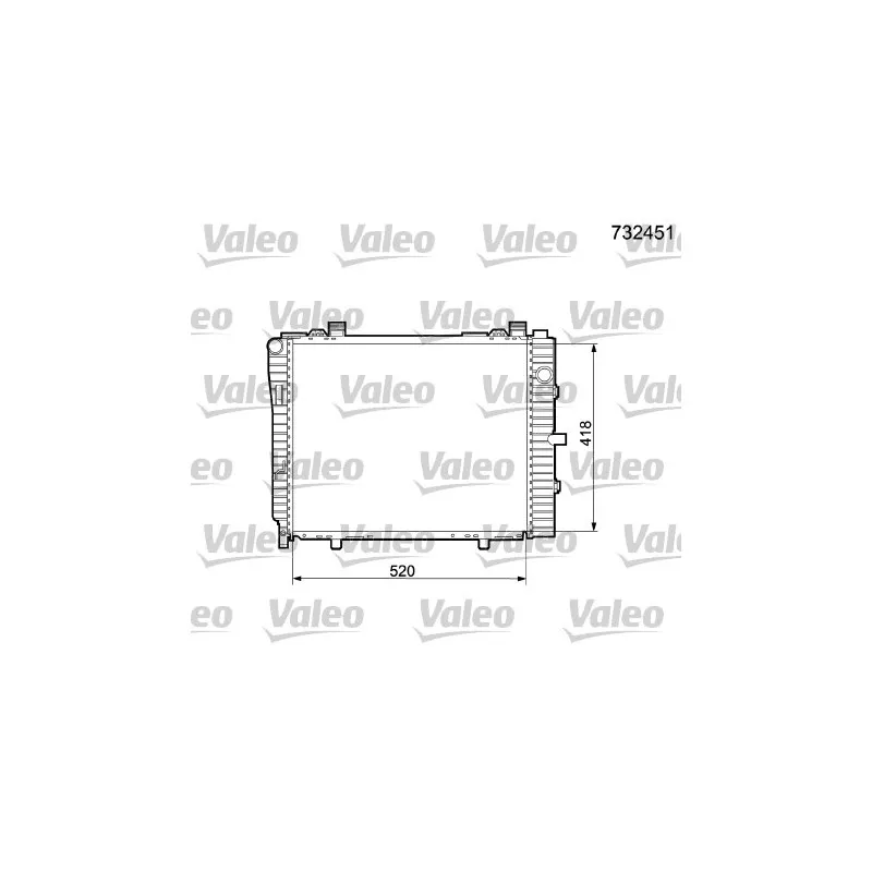 Radiateur, refroidissement du moteur VALEO 732451