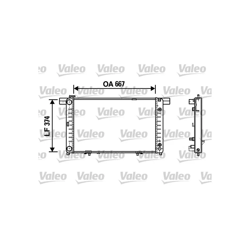 Radiateur, refroidissement du moteur VALEO 732454