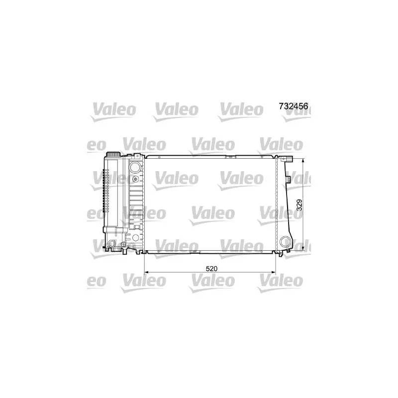 Radiateur, refroidissement du moteur VALEO 732456