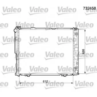 Radiateur, refroidissement du moteur VALEO 732458