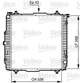 Radiateur, refroidissement du moteur VALEO 732459