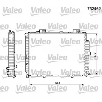 Radiateur, refroidissement du moteur VALEO 732462