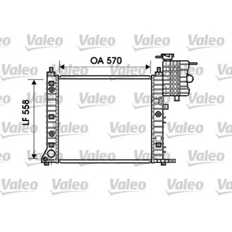 Radiateur, refroidissement du moteur VALEO 732471