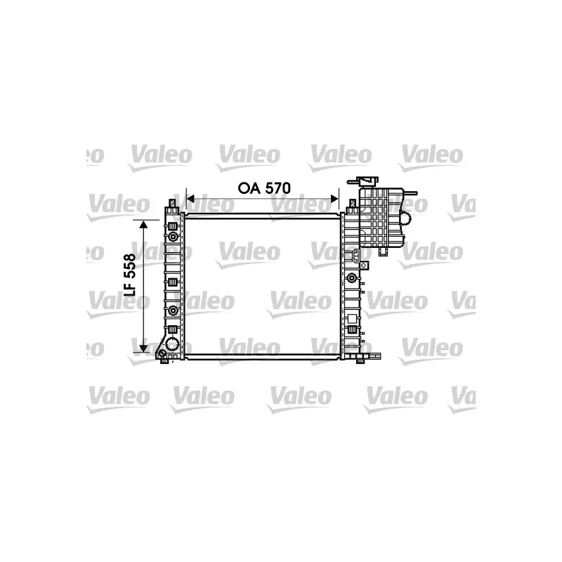 Radiateur, refroidissement du moteur VALEO 732471