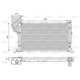 Radiateur, refroidissement du moteur VALEO 732472