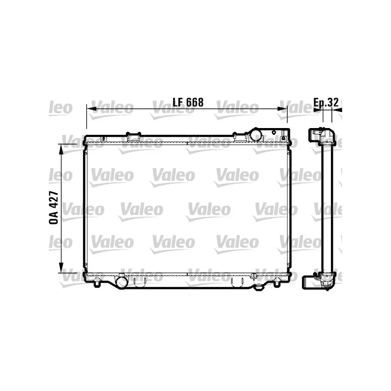 Radiateur, refroidissement du moteur VALEO 732476