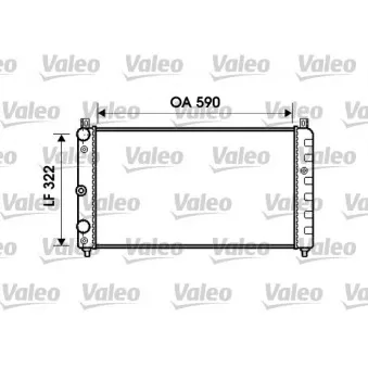Radiateur, refroidissement du moteur VALEO 732479