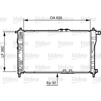 Radiateur, refroidissement du moteur VALEO 732483