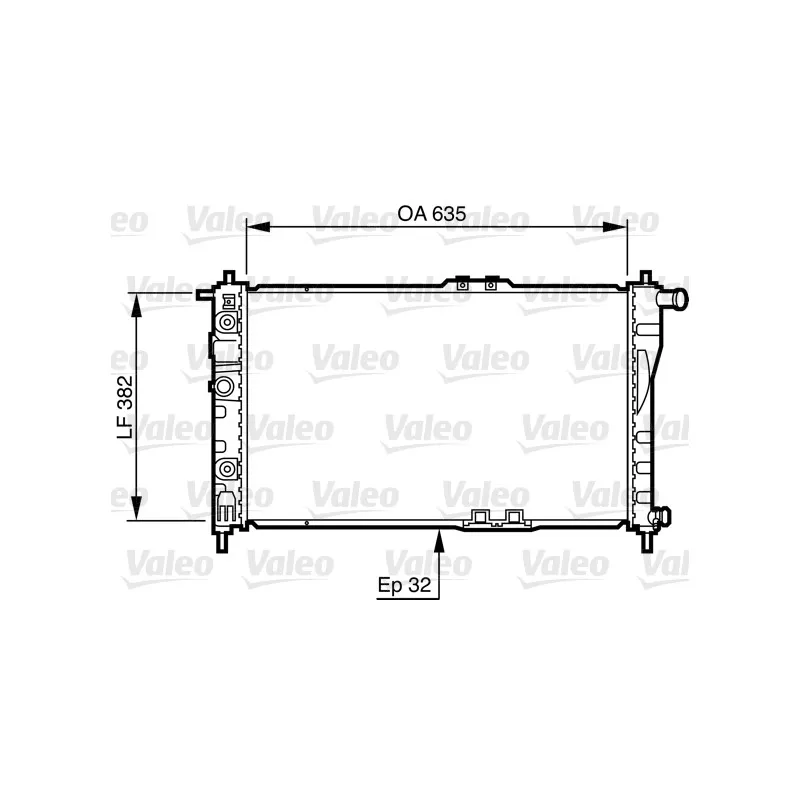 Radiateur, refroidissement du moteur VALEO 732483