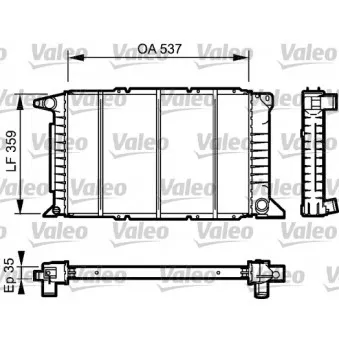 Radiateur, refroidissement du moteur VALEO 732497