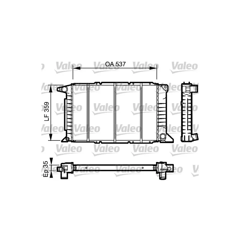 Radiateur, refroidissement du moteur VALEO 732497