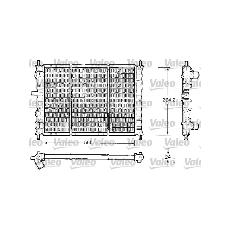 Radiateur, refroidissement du moteur VALEO 732504