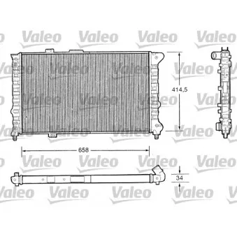 Radiateur, refroidissement du moteur VALEO 732505