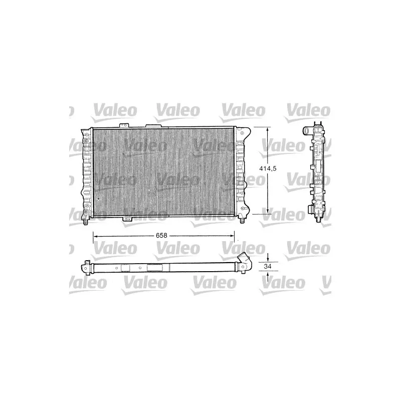 Radiateur, refroidissement du moteur VALEO 732505