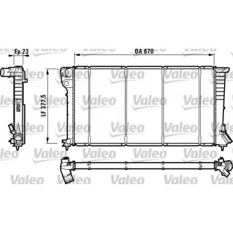 Radiateur, refroidissement du moteur VALEO 732517