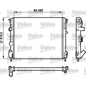 Radiateur, refroidissement du moteur VALEO 732523