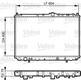 Radiateur, refroidissement du moteur VALEO 732524