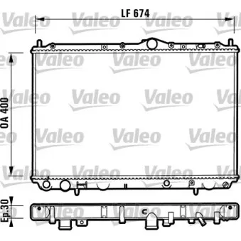 Radiateur, refroidissement du moteur VALEO 732525