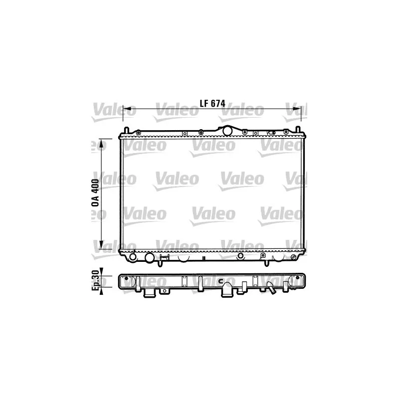 Radiateur, refroidissement du moteur VALEO 732525