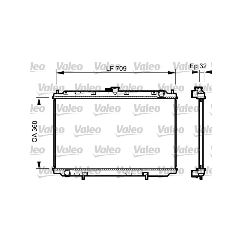 Radiateur, refroidissement du moteur VALEO 732529