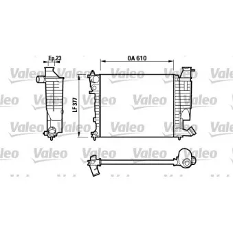 Radiateur, refroidissement du moteur VALEO 732535