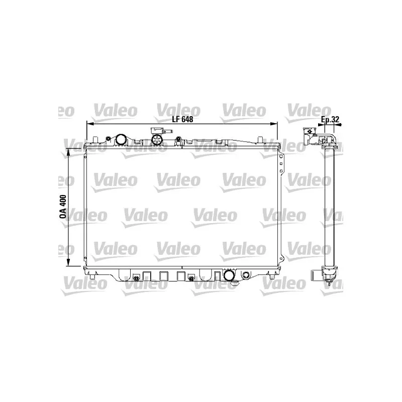 Radiateur, refroidissement du moteur VALEO 732538