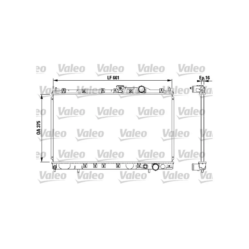 Radiateur, refroidissement du moteur VALEO 732539