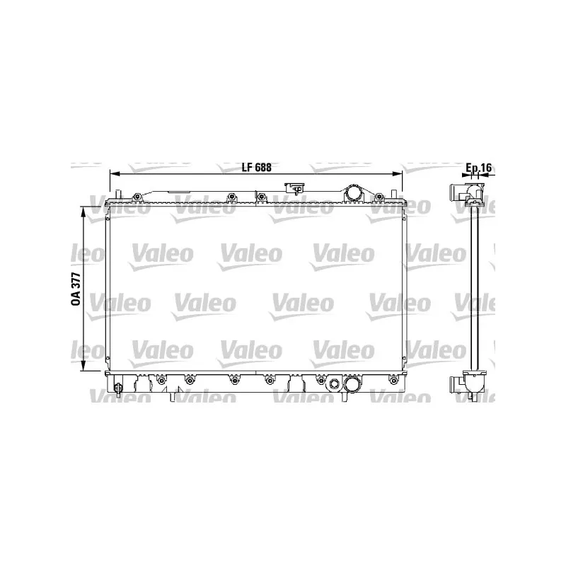 Radiateur, refroidissement du moteur VALEO 732540