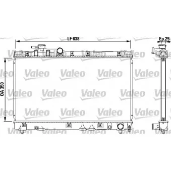 Radiateur, refroidissement du moteur VALEO 732542