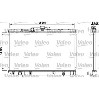 Radiateur, refroidissement du moteur VALEO 732543