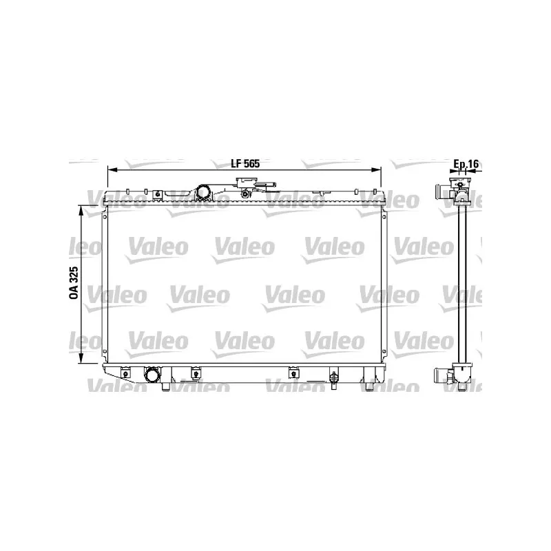 Radiateur, refroidissement du moteur VALEO 732543