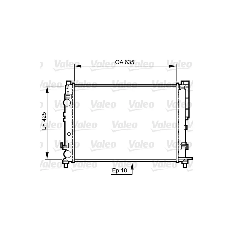 Radiateur, refroidissement du moteur VALEO 732544