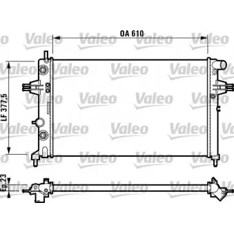 Radiateur, refroidissement du moteur VALEO 732549