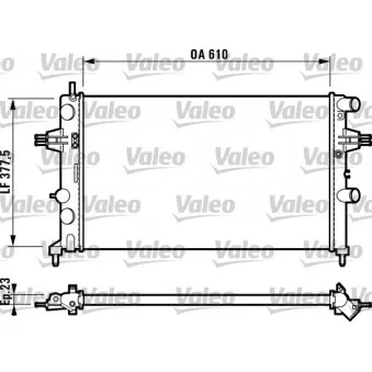 Radiateur, refroidissement du moteur VALEO 732551