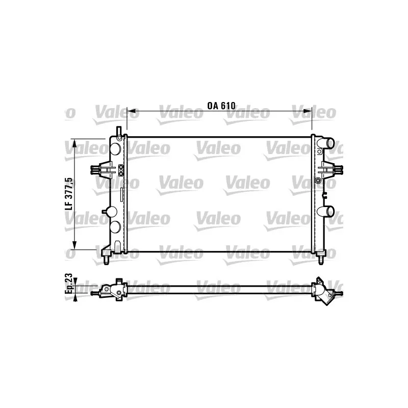 Radiateur, refroidissement du moteur VALEO 732551