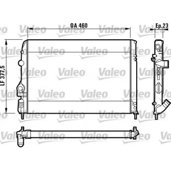Radiateur, refroidissement du moteur VALEO 732559